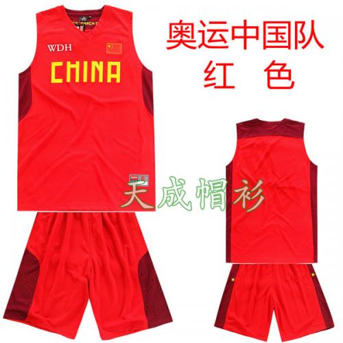 中国队篮球服印字印号印logo