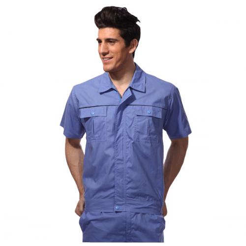 汽修工作服 短袖套装 男工厂工程服 工装制服 电焊劳保服 批发订做